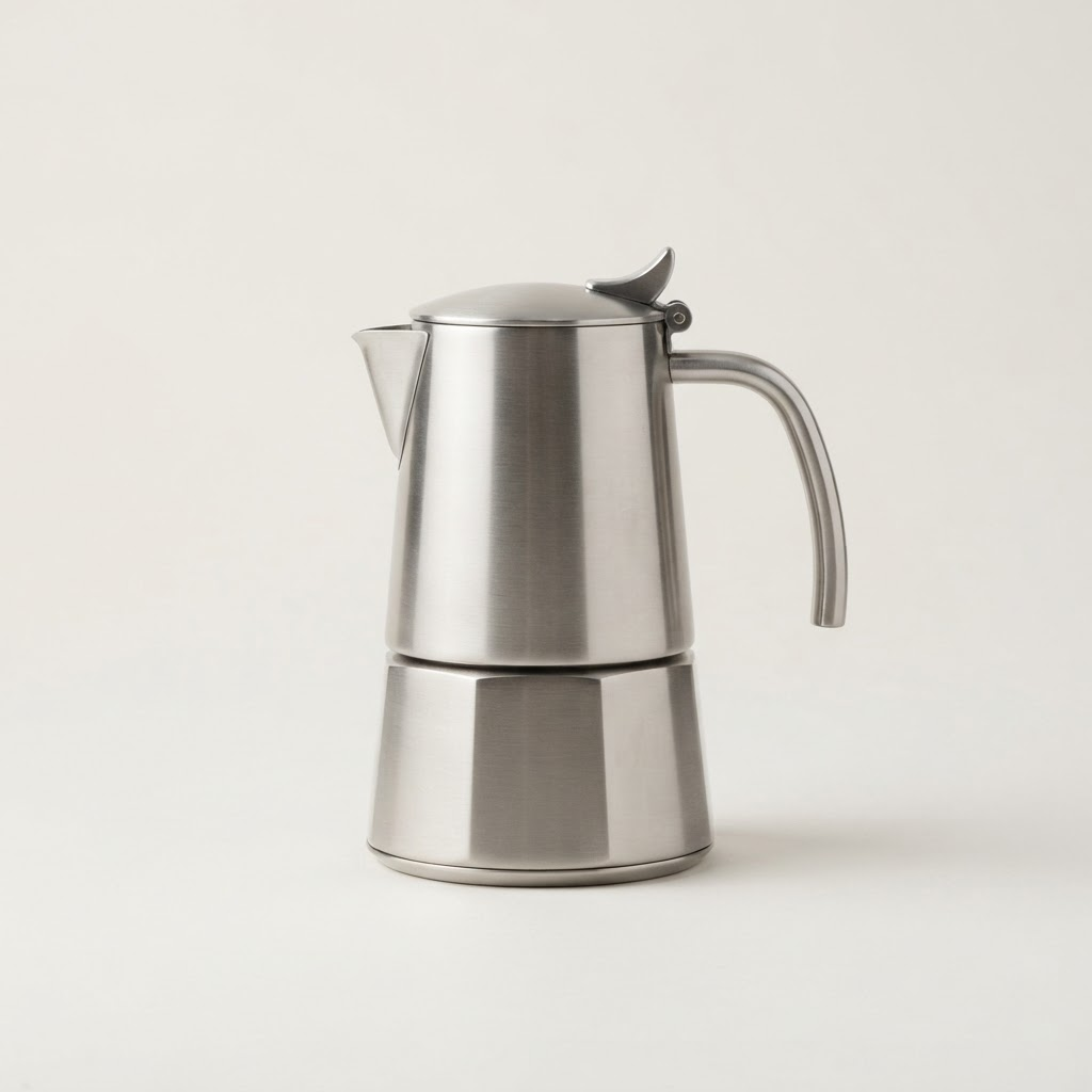 Stovetop espresso pot, the object tied to $4,000/mo on the sample ladder
